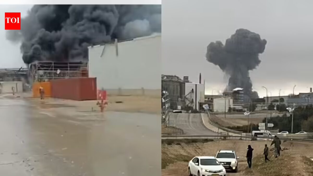 Watch: Missile shrapnel from Iran causes fireplace, harm to Israel’s Negev Industrial hub