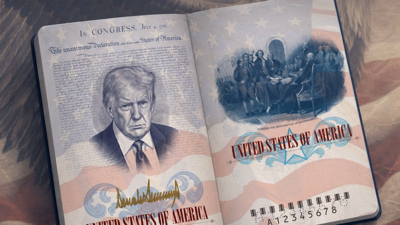 White Home unveils restricted version ‘patriot passport’ that includes Trump’s portrait | World Information