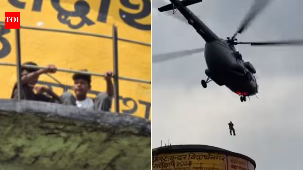 UP water tank tragedy: One useless, two harm whereas filming reel; IAF chopper rescues stranded youngsters | India Information