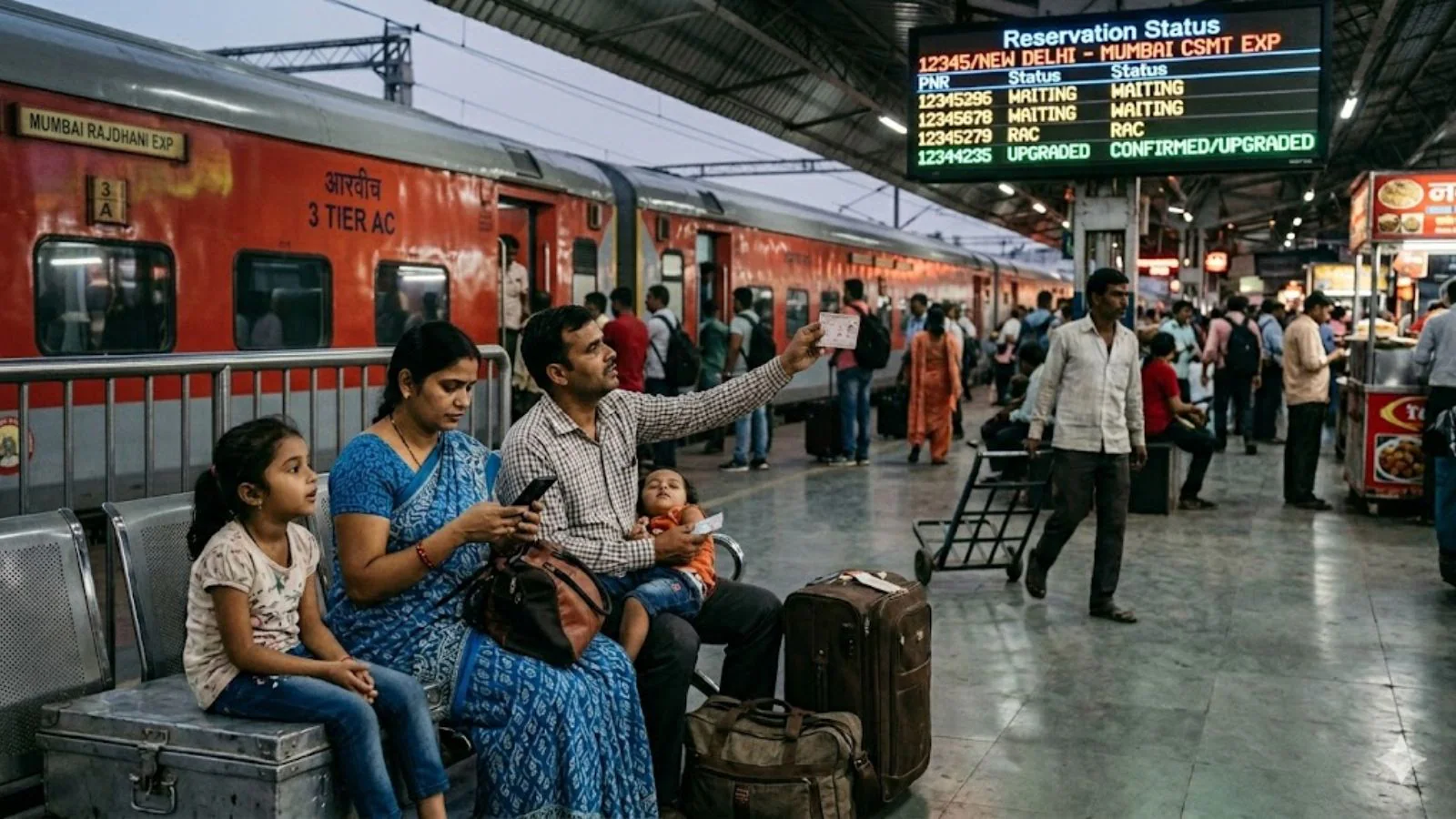 How Indian Railways ticket upgradation system works