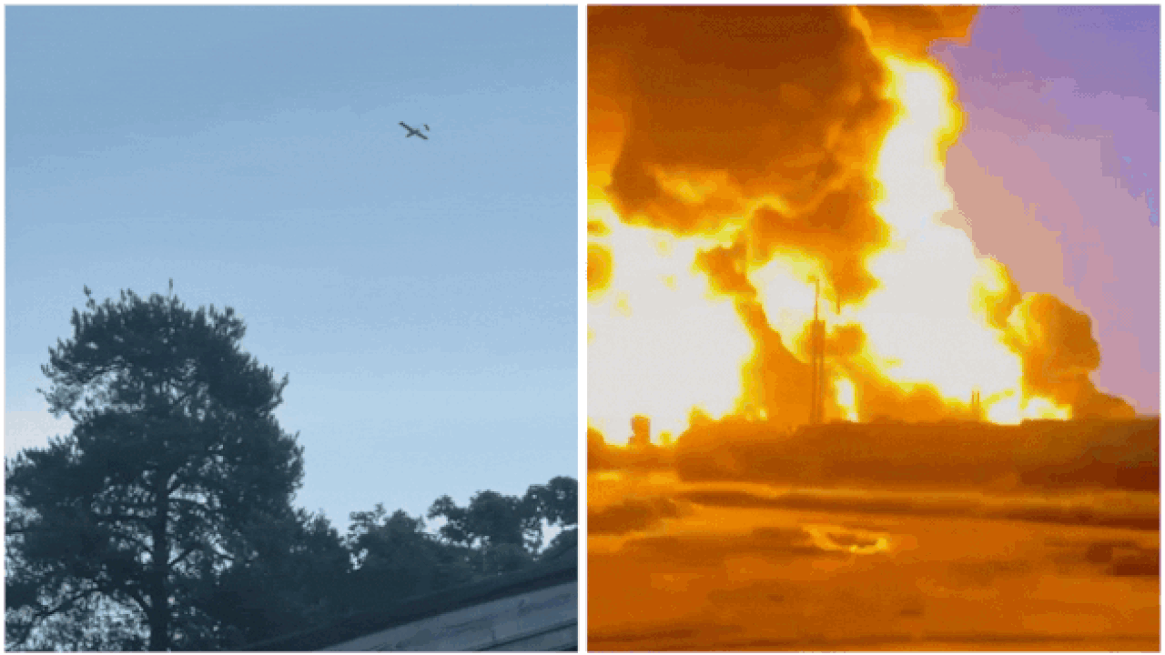 Ukraine Drone Strikes: Watch: Ukrainian drones hit St Petersburg area once more; Russia claims seize of Kharkiv village
