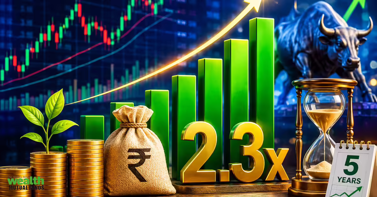 Quant Smallcap amongst 16 fairness mutual funds that multiply lumpsum investments by over 2.3x in 5 years