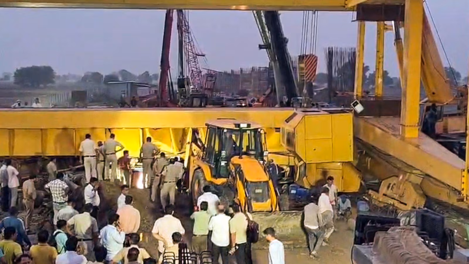 2 staff killed as crane collapses at Jewar airport flyover development web site | India Information