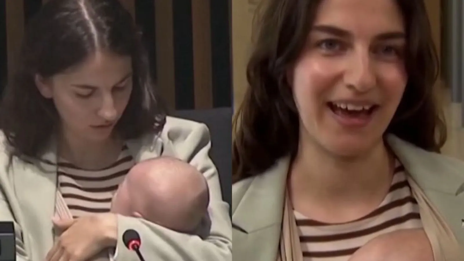 Sweden’s local weather minister brings child to EU assembly to ship a message