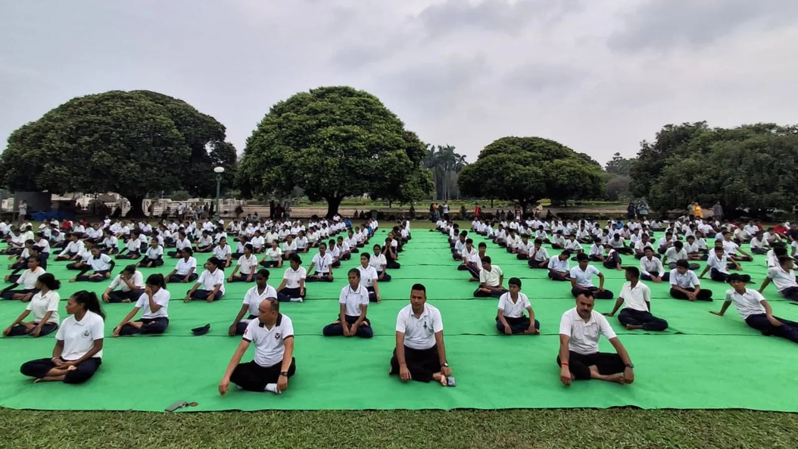 WATCH: PM Modi leads mass yoga occasion, guides members by asanas in Kolkata | India Information